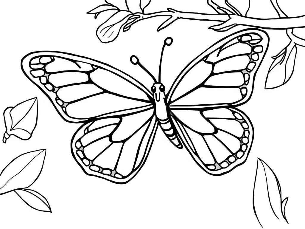 Butterfly Coloring Page