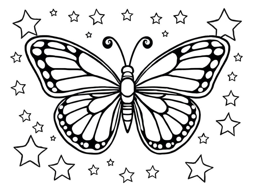 Butterfly Coloring Page