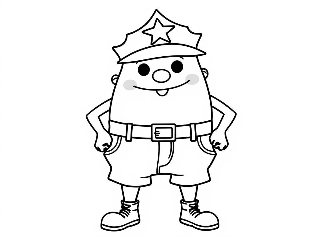 Policeman Coloring Page