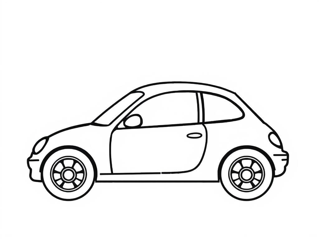 Vehicles Coloring Page for Kids