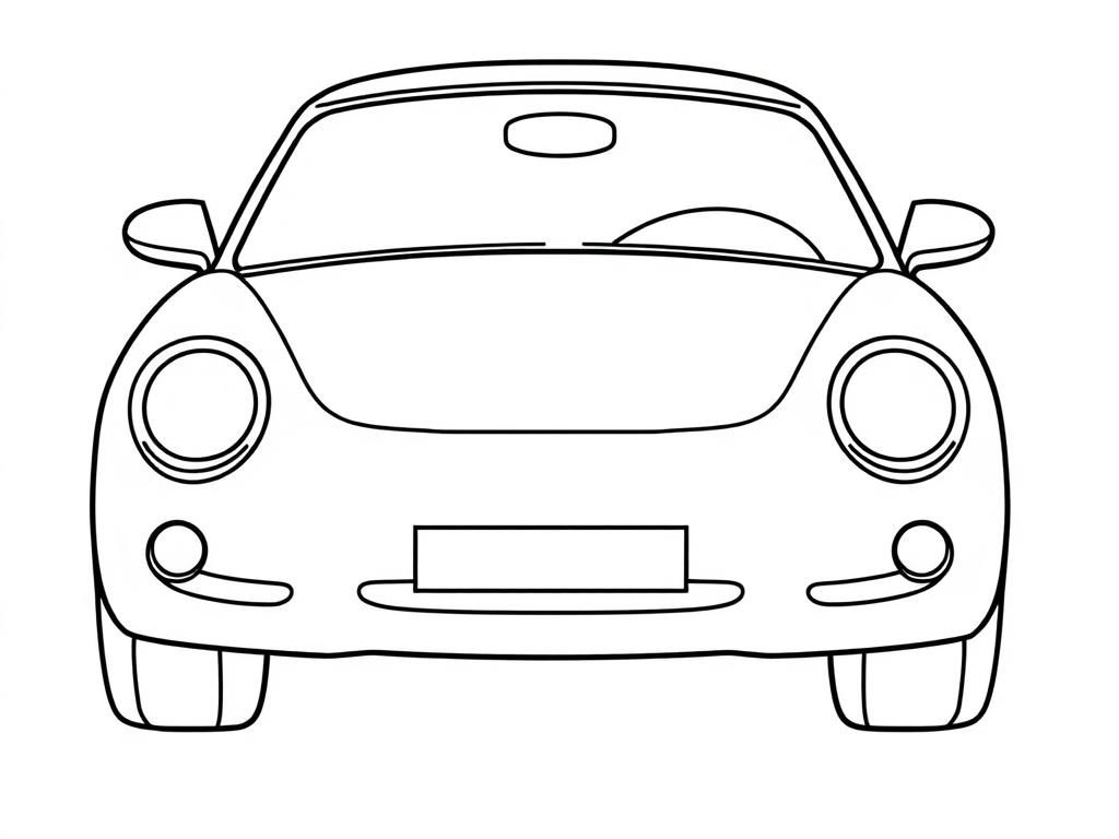 Vehicles Coloring Page