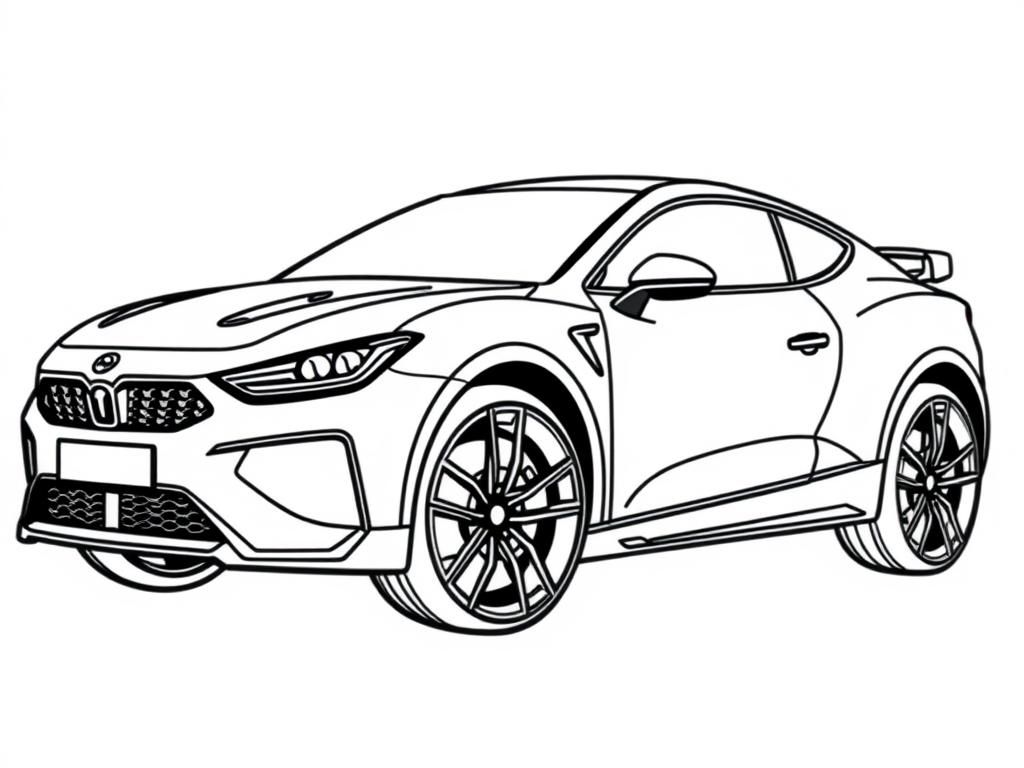 Sports Car Coloring Page