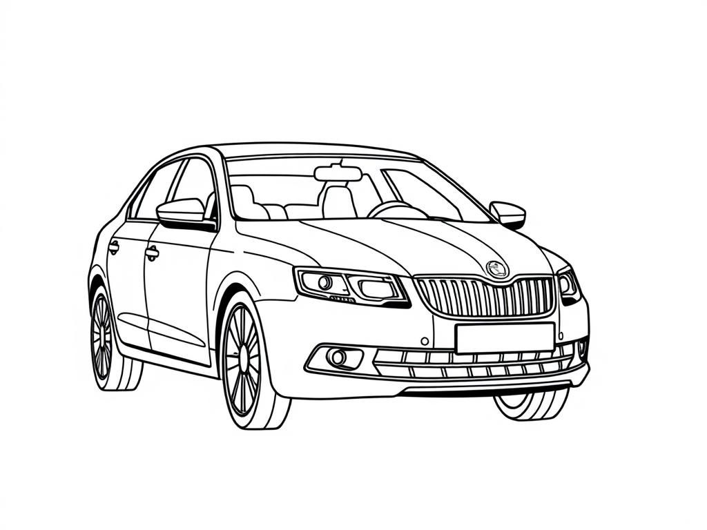 Vehicles Coloring Page