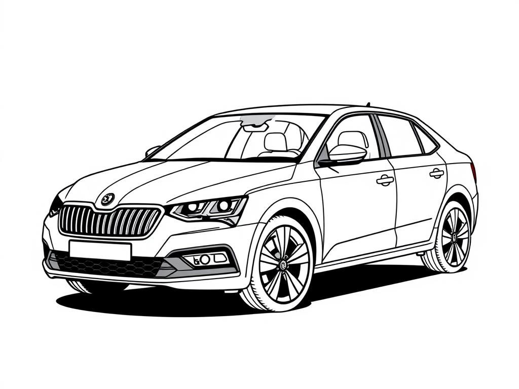 Vehicles Coloring Page - Car