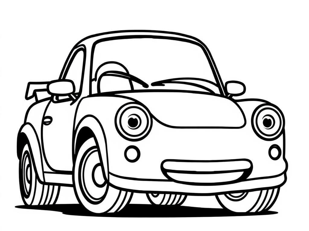 Car Coloring Page for Kids
