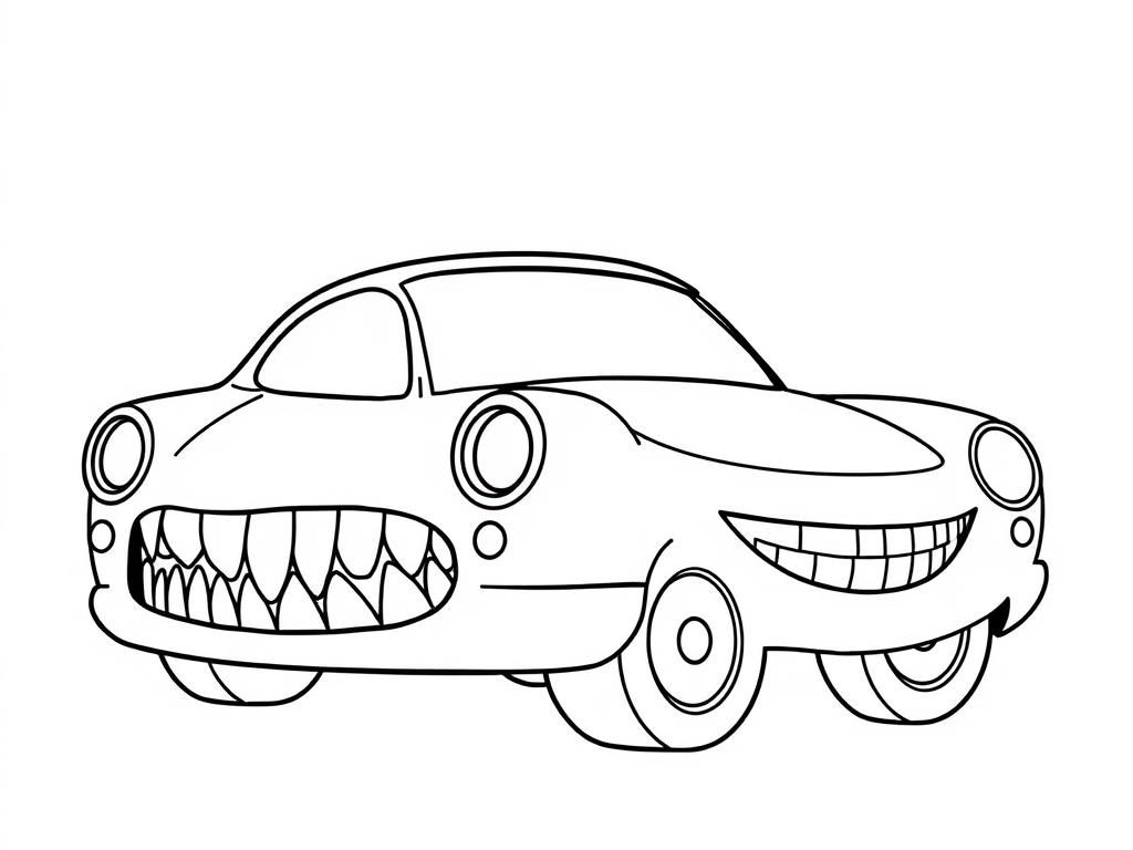 Preview of car with the teeth on the left side