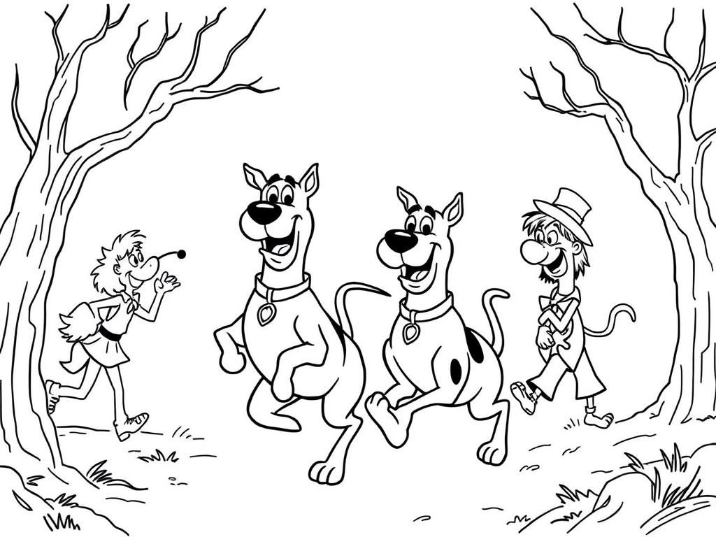 Scooby-Doo Friends Adventure Coloring Page