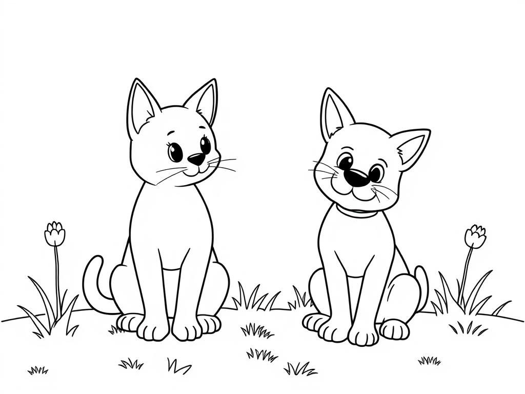 Kitten Coloring Page