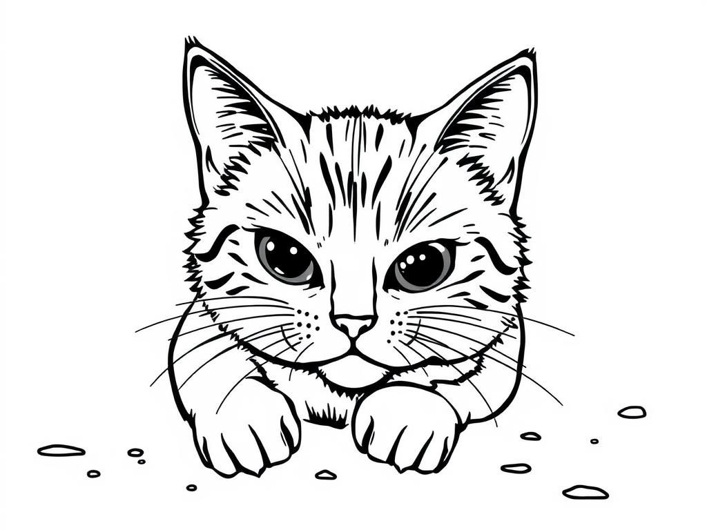 cat homicide - Free Printable Coloring Page