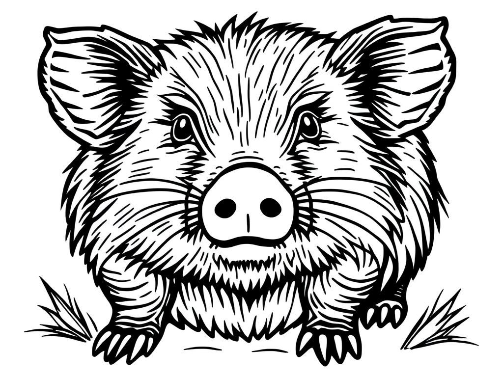 Pig Coloring Page