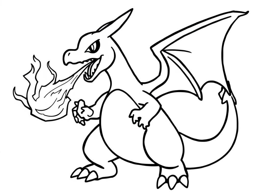 Charizard Pokémon Coloring Page