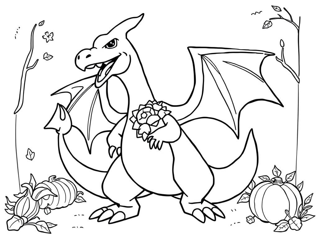 Friendly Dragon Coloring Page