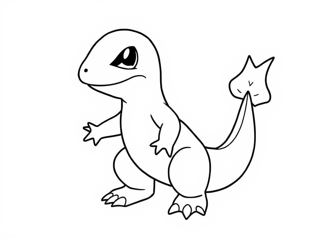 Charmander Pokémon Coloring Page