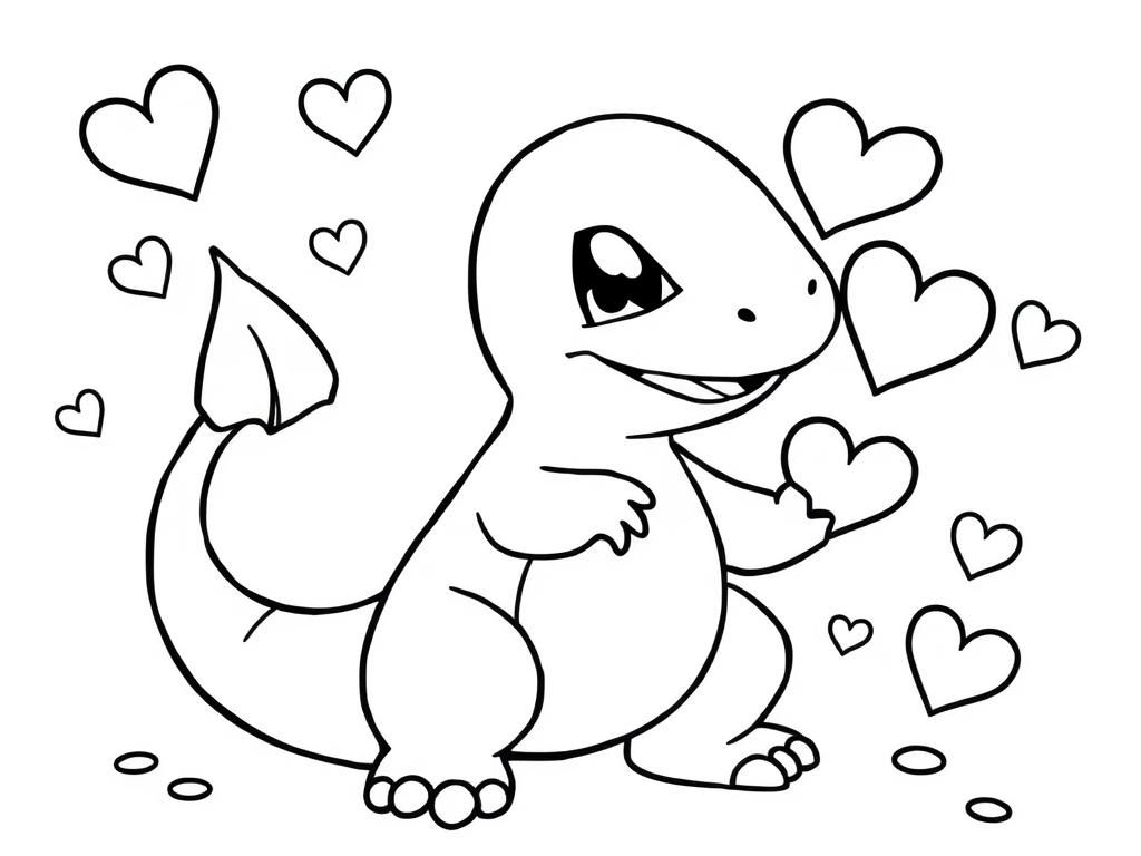 Charmander Coloring Page