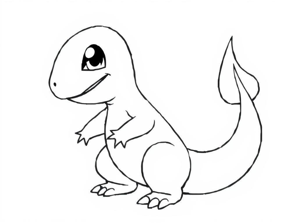 Charmander Coloring Page