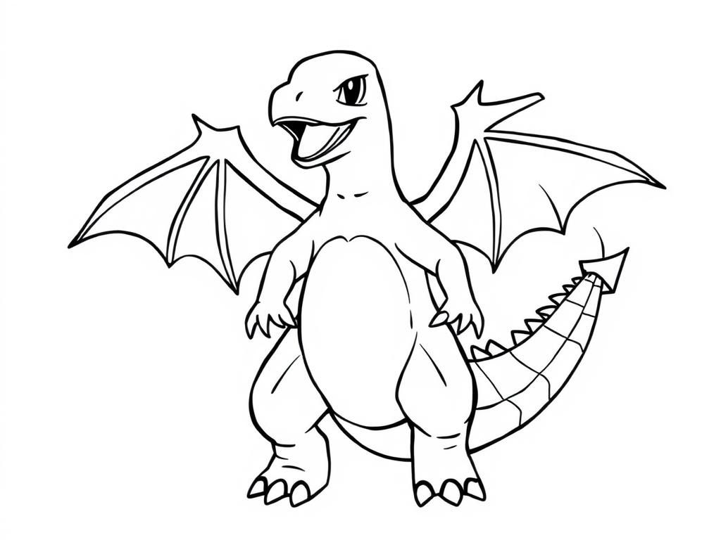 Charizard Coloring Page for Kids
