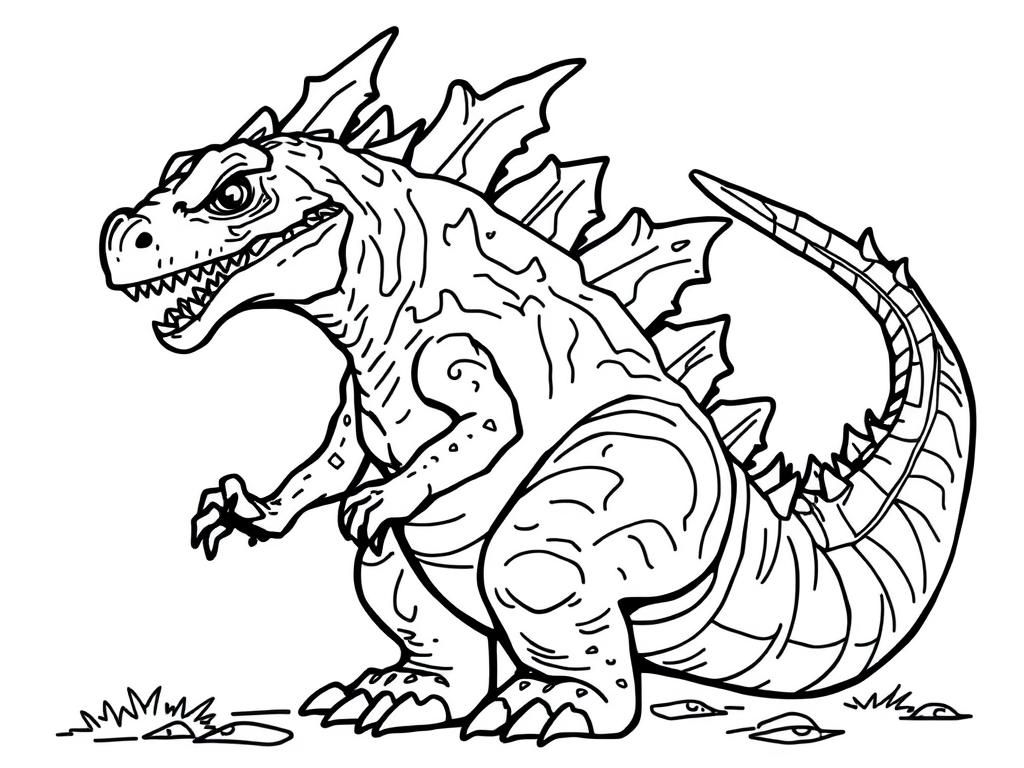 Tyrannosaurus Rex Coloring Page