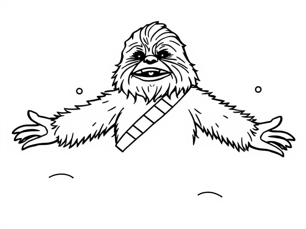 Chewbacca Coloring Page