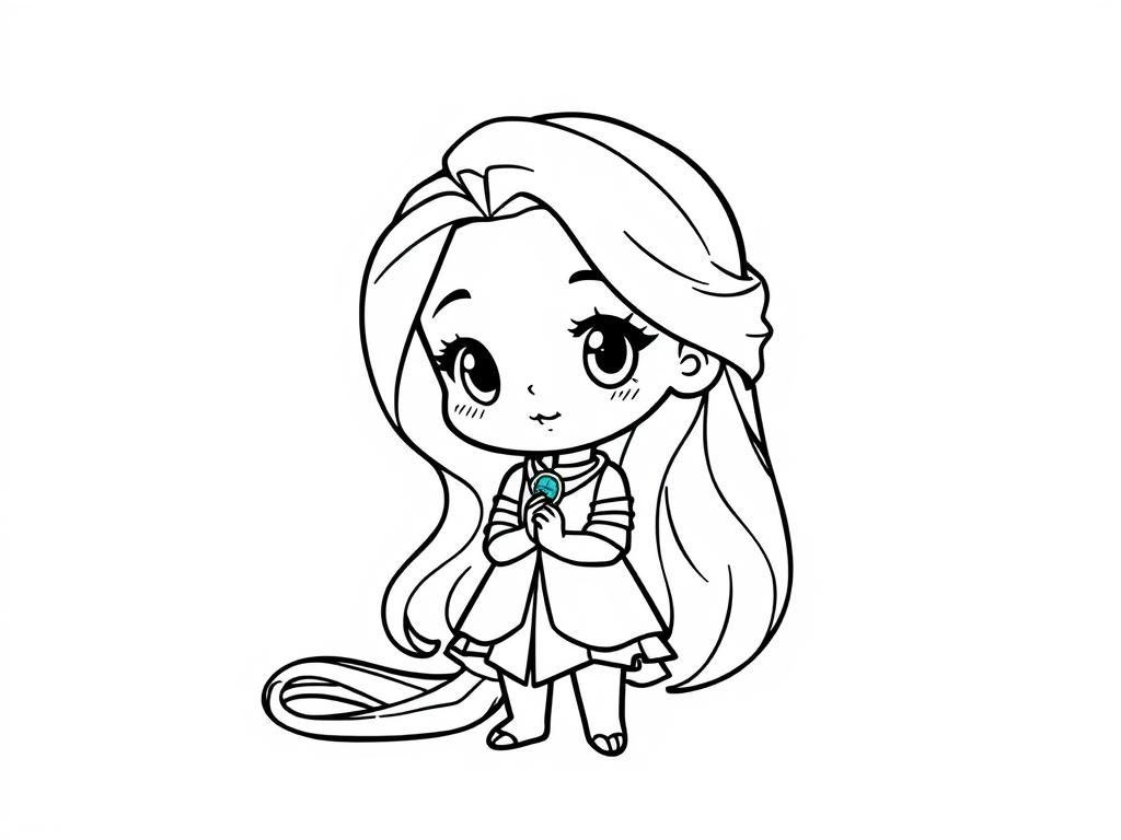 Mermaid Coloring Page