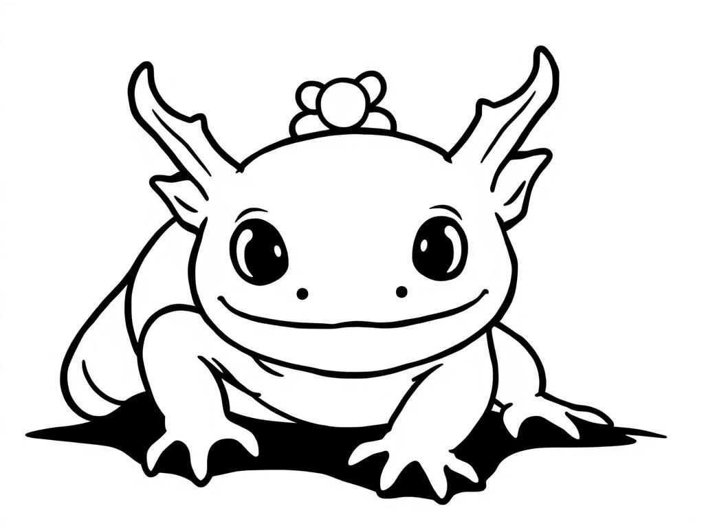 Axolotl Coloring Page