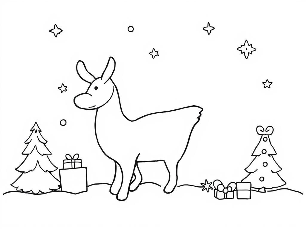 christmas - Free Printable Coloring Page