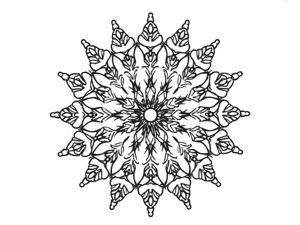 Snowflake Coloring Page
