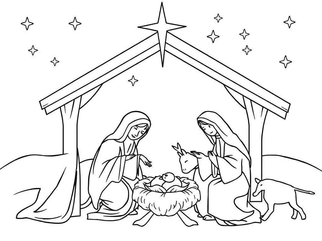 Christmas nativity scene