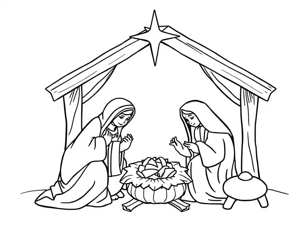 Christmas nativity scene