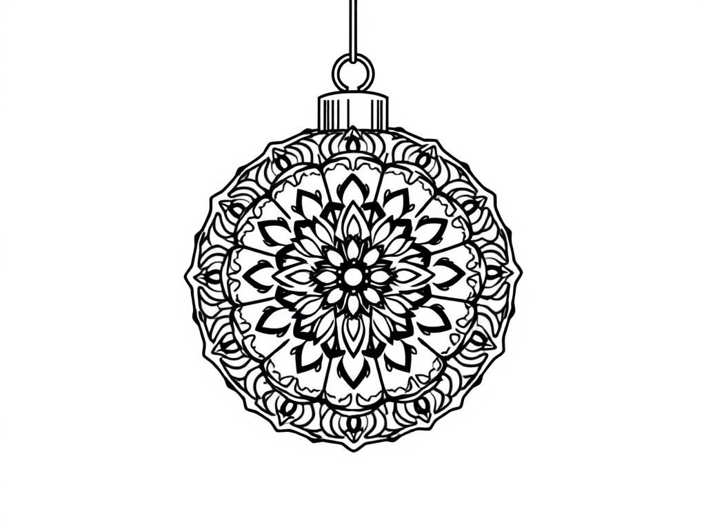 christmas ornament mandala