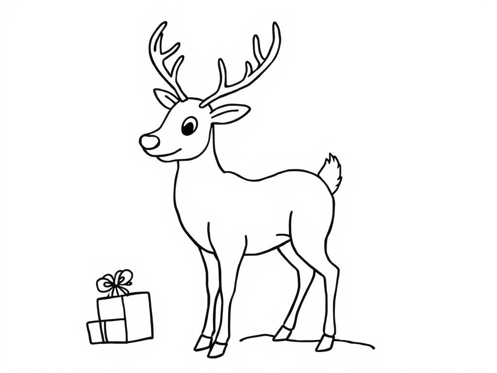 Reindeer Coloring Page