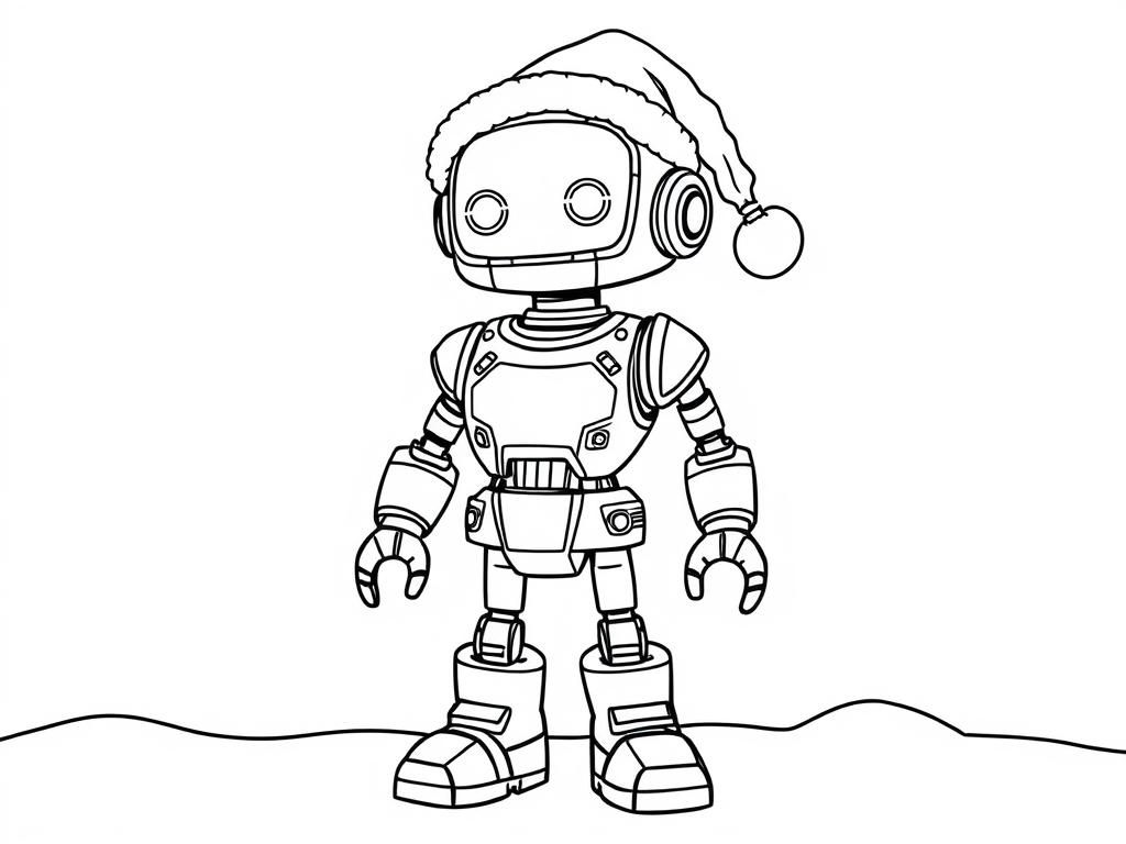 Christmas robot girl