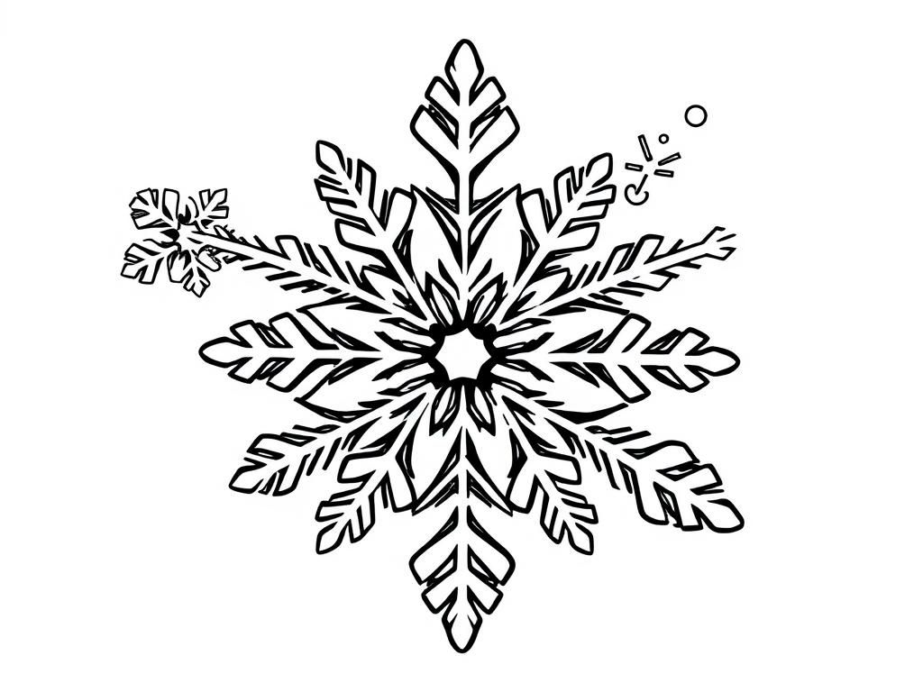 Snowflake Coloring Page
