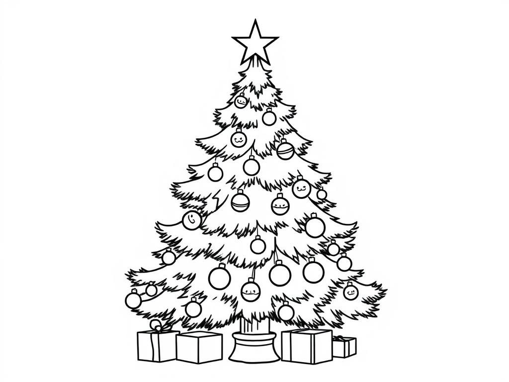 Christmas tree with decorations