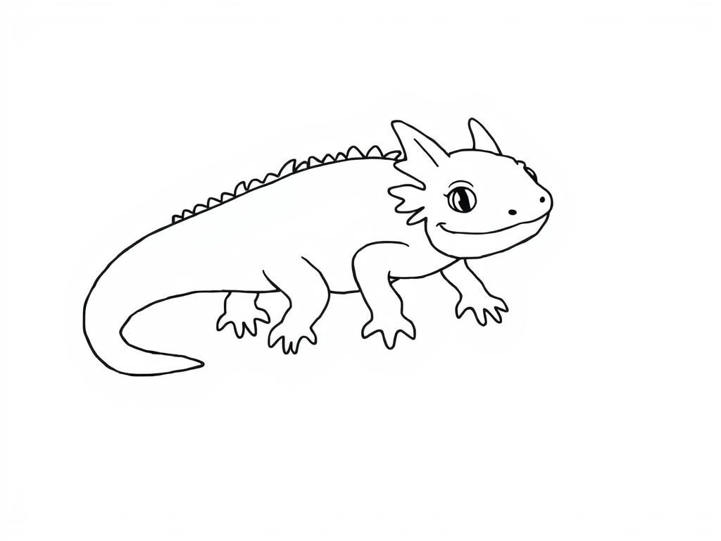 Lizard Coloring Page