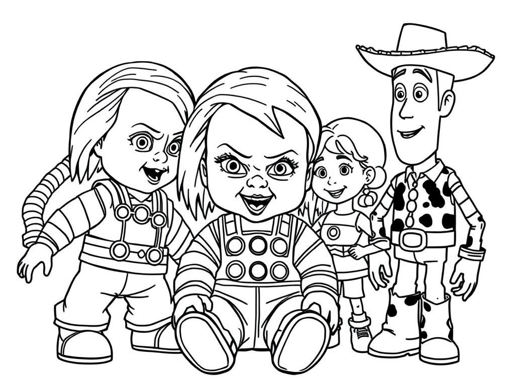 Toy Story Favorites Coloring Page