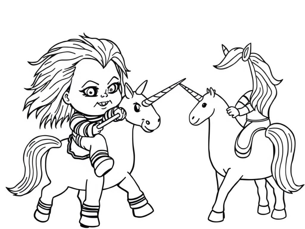 Unicorn Coloring Page for Kids
