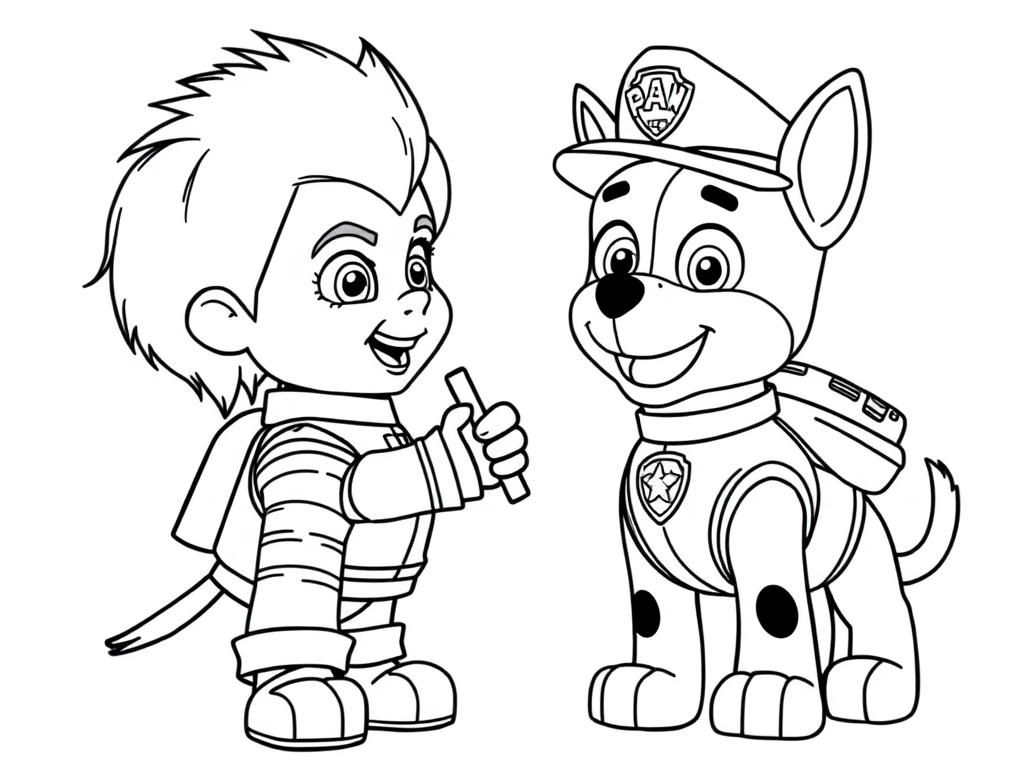 Paw Patrol Kleurplaat