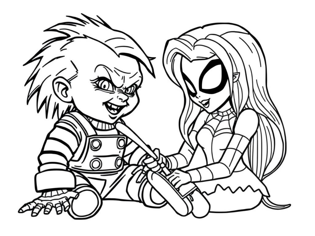 Preview of Chucky vs spider gwen