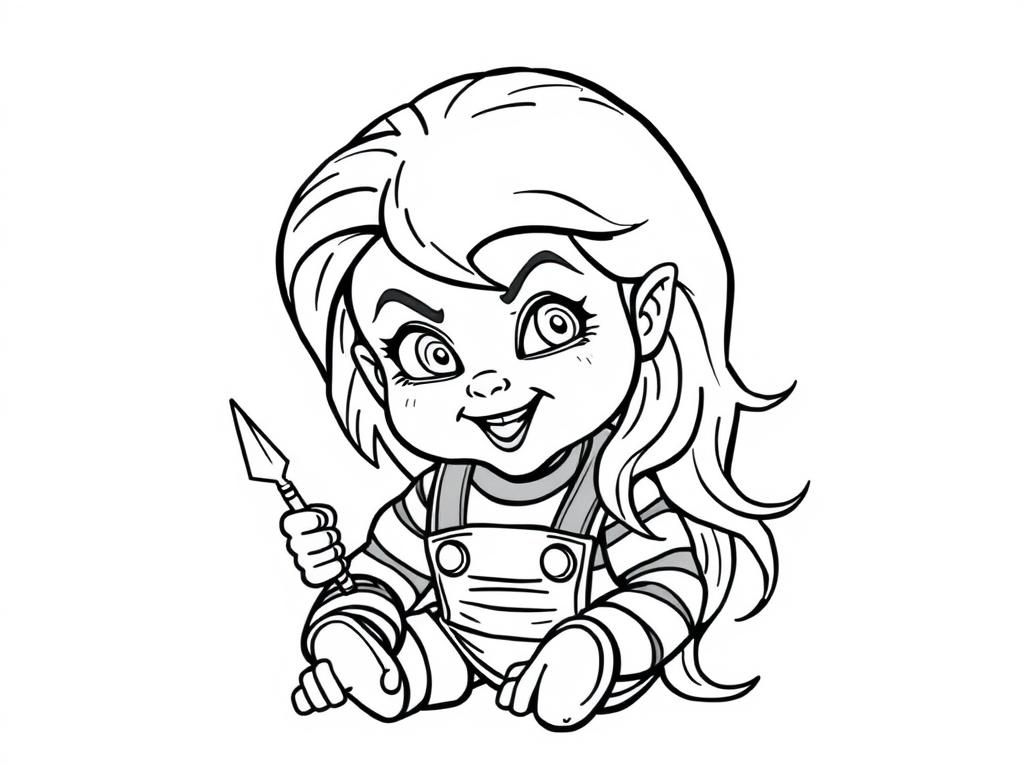 Chucky Kleurplaat