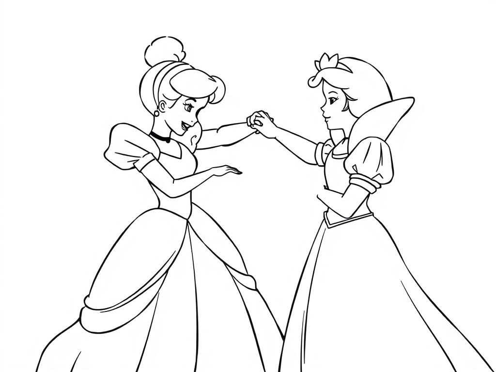 Preview of cinderella in a slap fight with snow white