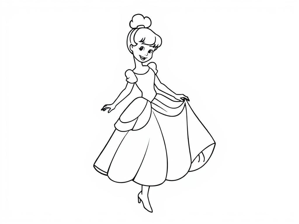 Cinderella Coloring Page