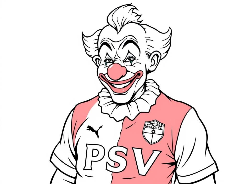 Preview of Clown with a PSV shirt