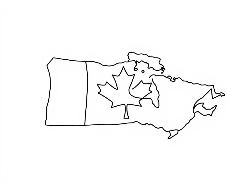 Canada Map Coloring Page