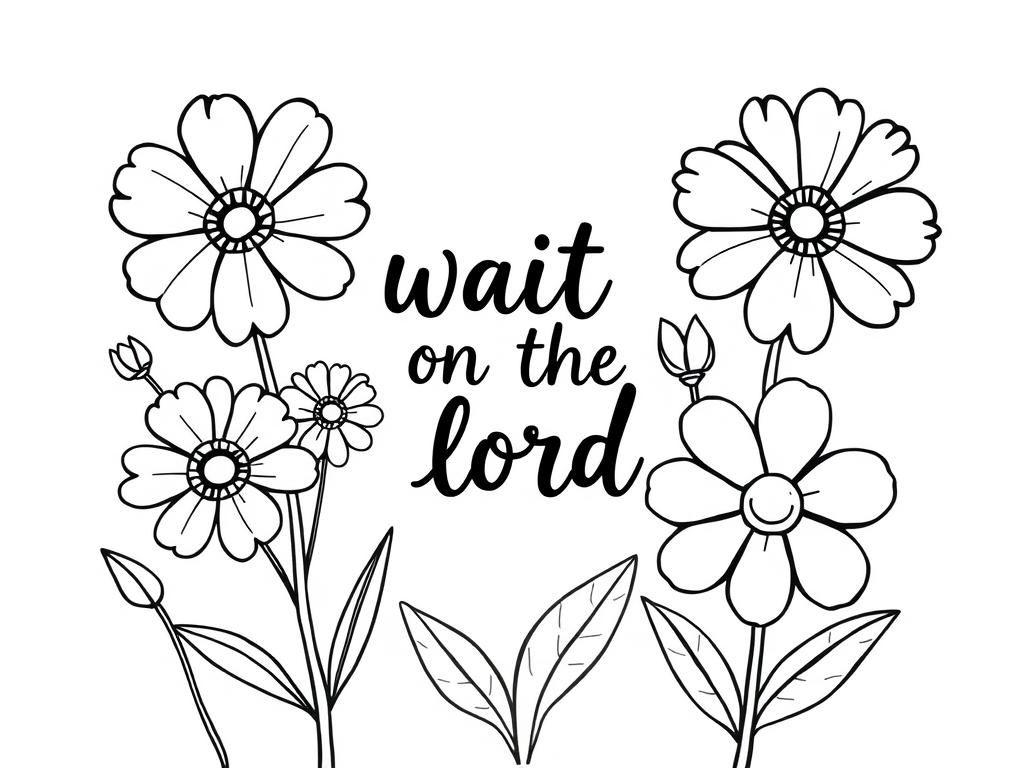 Flowers Coloring Page
