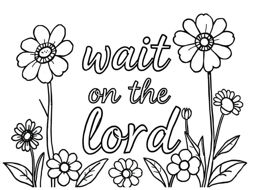 Floral Coloring Page