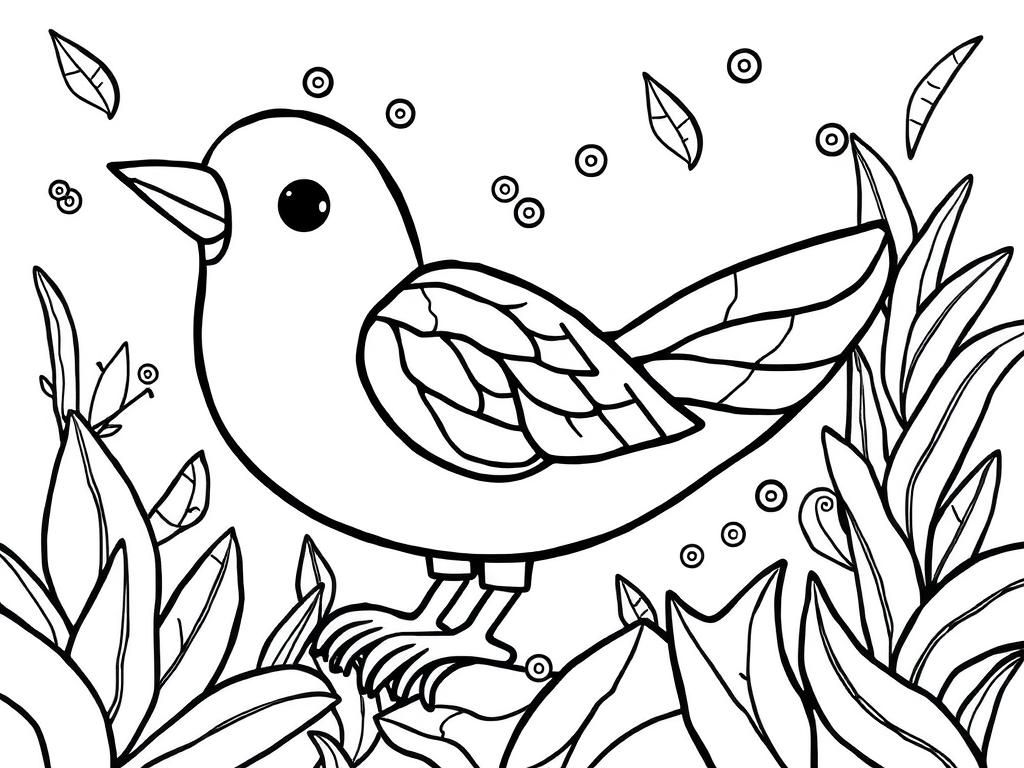 Bird Coloring Page