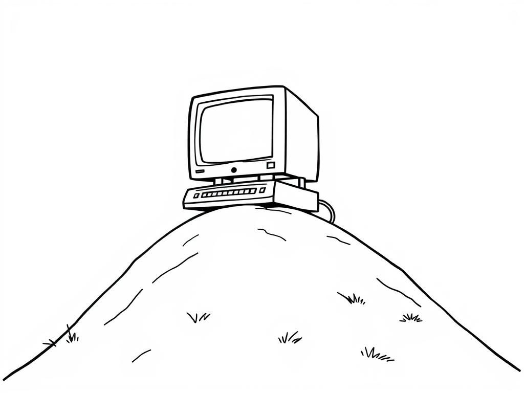 Preview of Computer on a hill