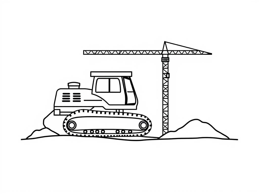 Construction, Simple, Minimalist, Icon, Flat Vector,