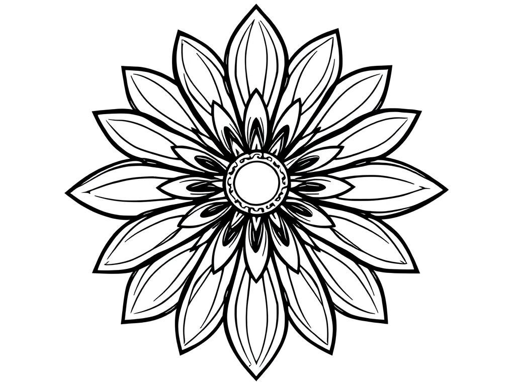 Mandala Flower Coloring Page: Unleash Your Creativity