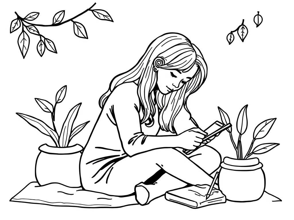 Preview of cozy every day task with woman
